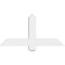 Ekena Millwork Eugene Architectural Grade PVC Gable Bracket, 36"W x 18"H x 2"D x 4"F, 12/12 Pitch GBP036X18X0204EUG00 - alternate 5
